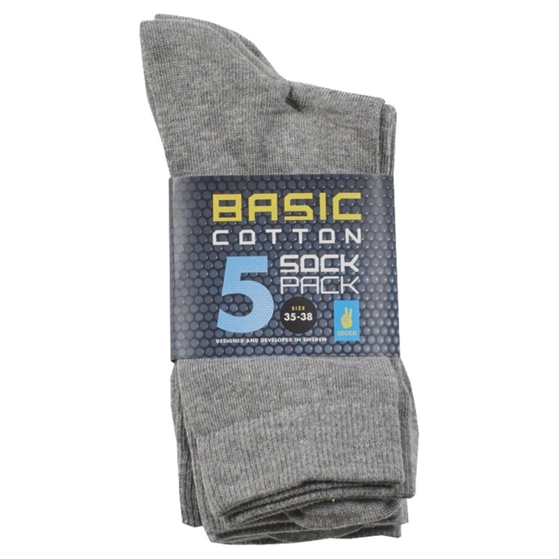 Nogavice SEGER BASIC COTTON SOCK 5-PACK