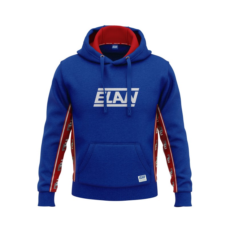 Moški pulover ELAN HOODIE RETRO BLUE